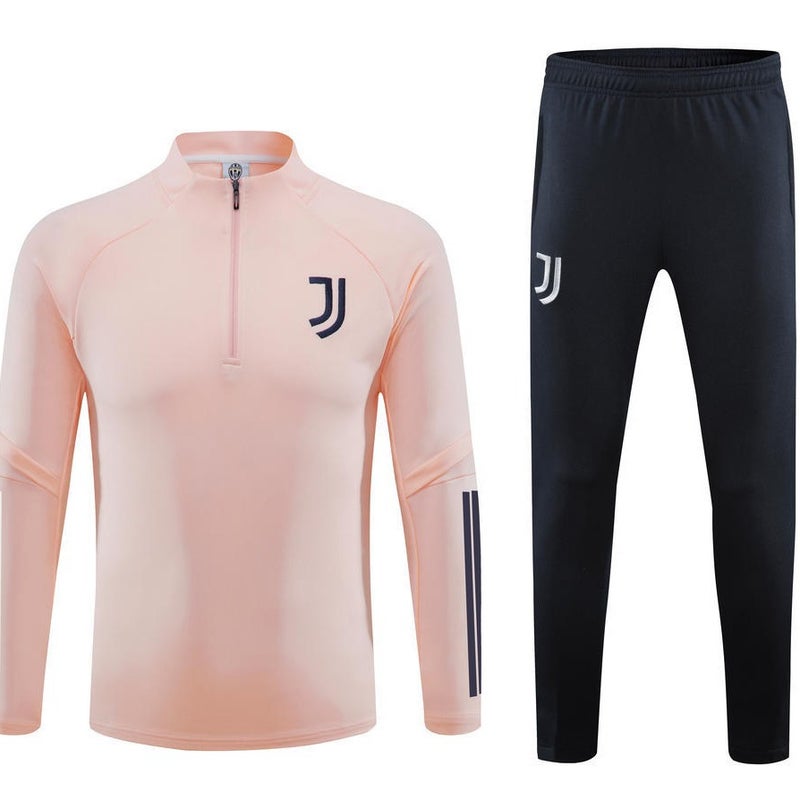 Miami Home Pink Half-Zip Long-Sleeved Football Training Suit Suit Light Board Adult Sportswear - Image 5